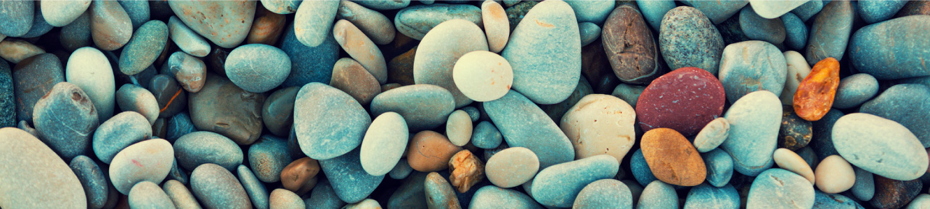 Colorful rocks.