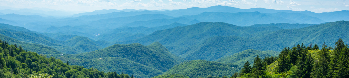 A beautiful view of mountains.