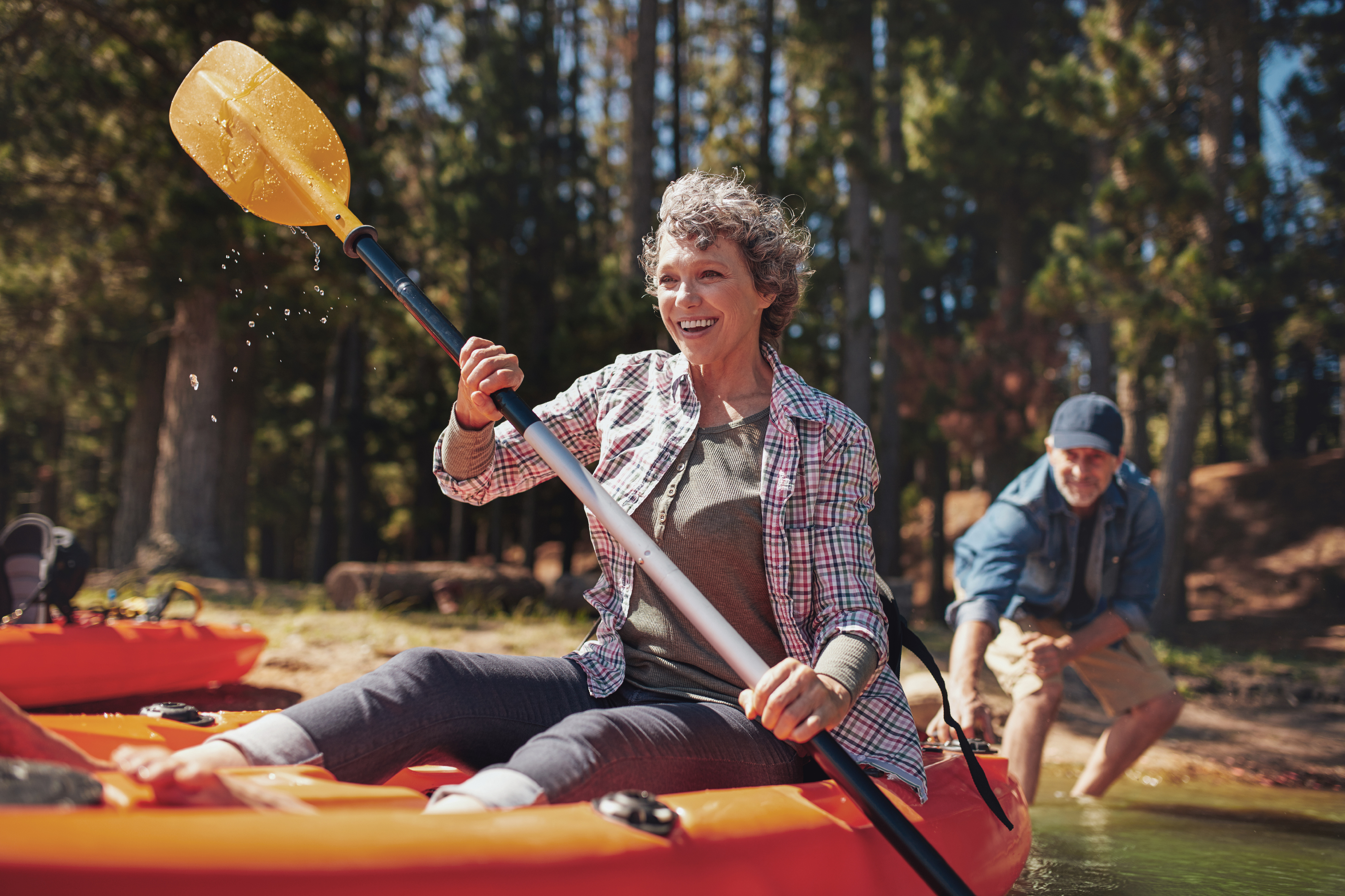 couple in canoe 