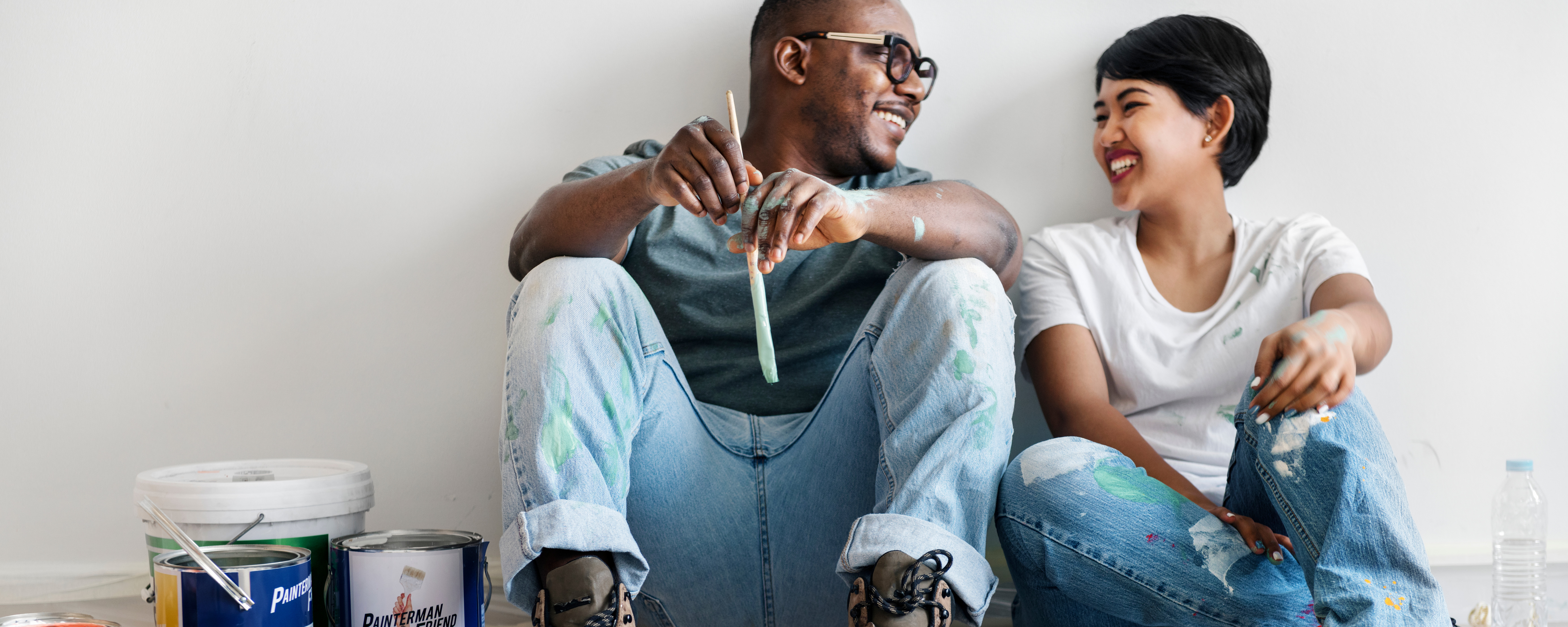 A couple gets ready to renovate their home.