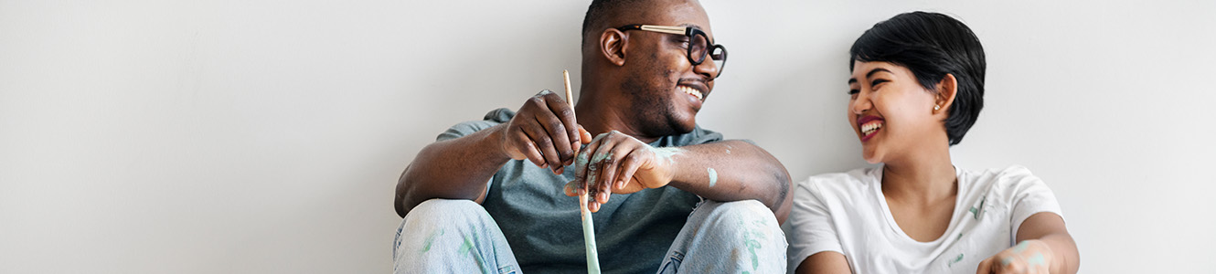 A couple gets ready to renovate their home.